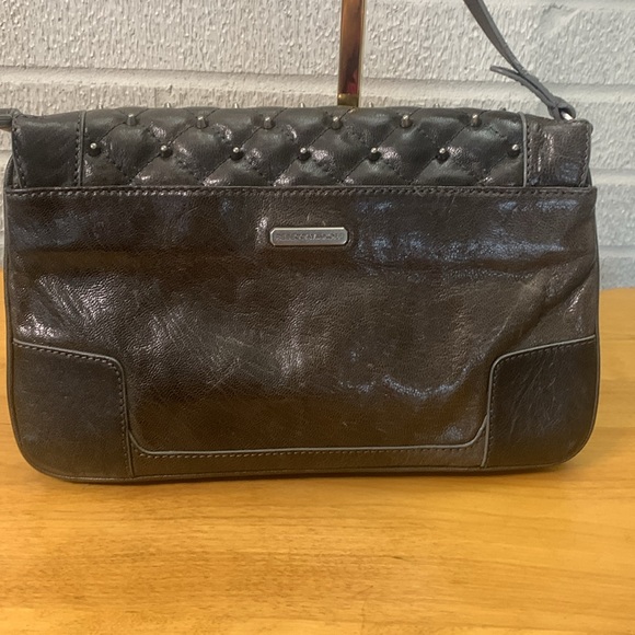 Rebecca Minkoff Brown Leather Quilted Studded Crossbody Messenger Bag VGUC - Picture 5 of 17